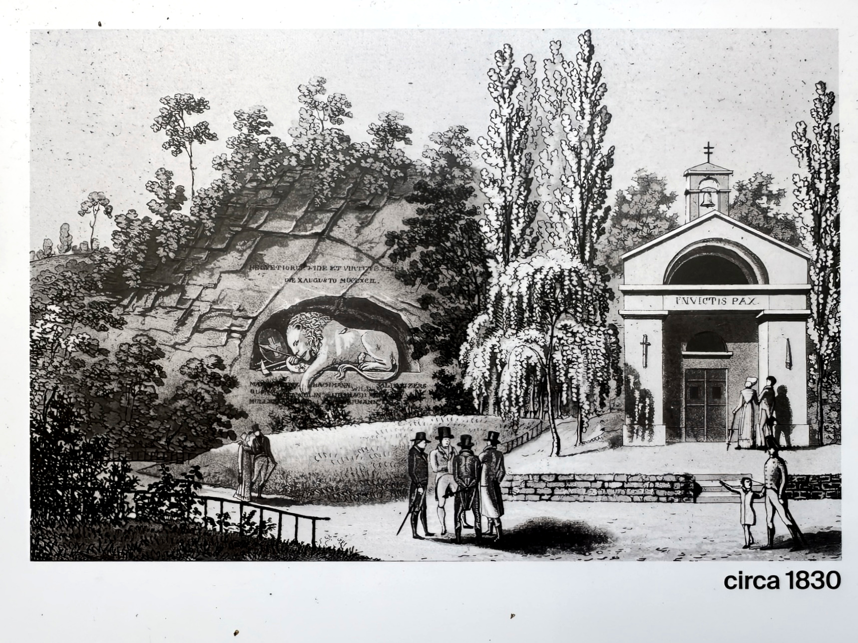 瑞士卢塞恩（二）：“世界上最悲伤的石头”系列明信片