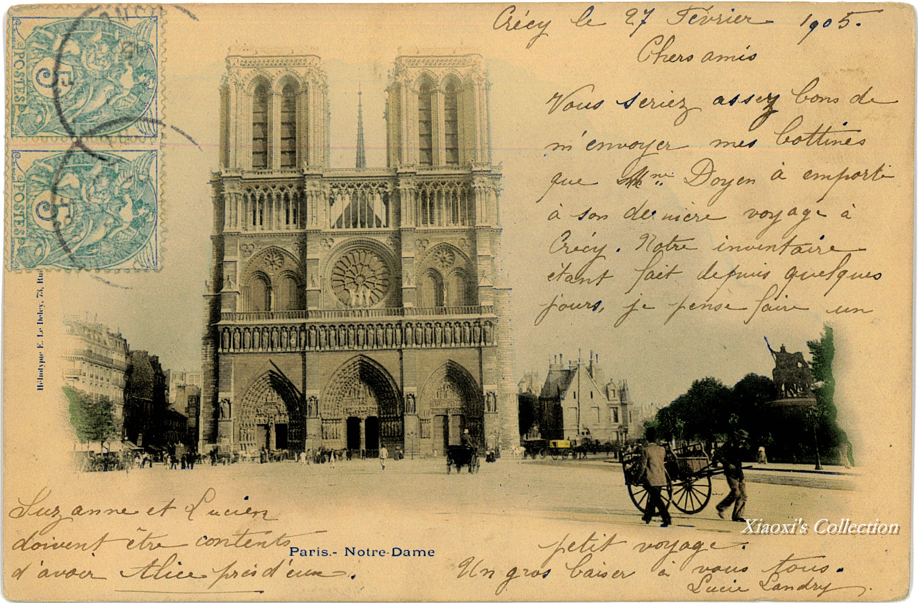 法国巴黎：从三张明信片看巴黎圣母院