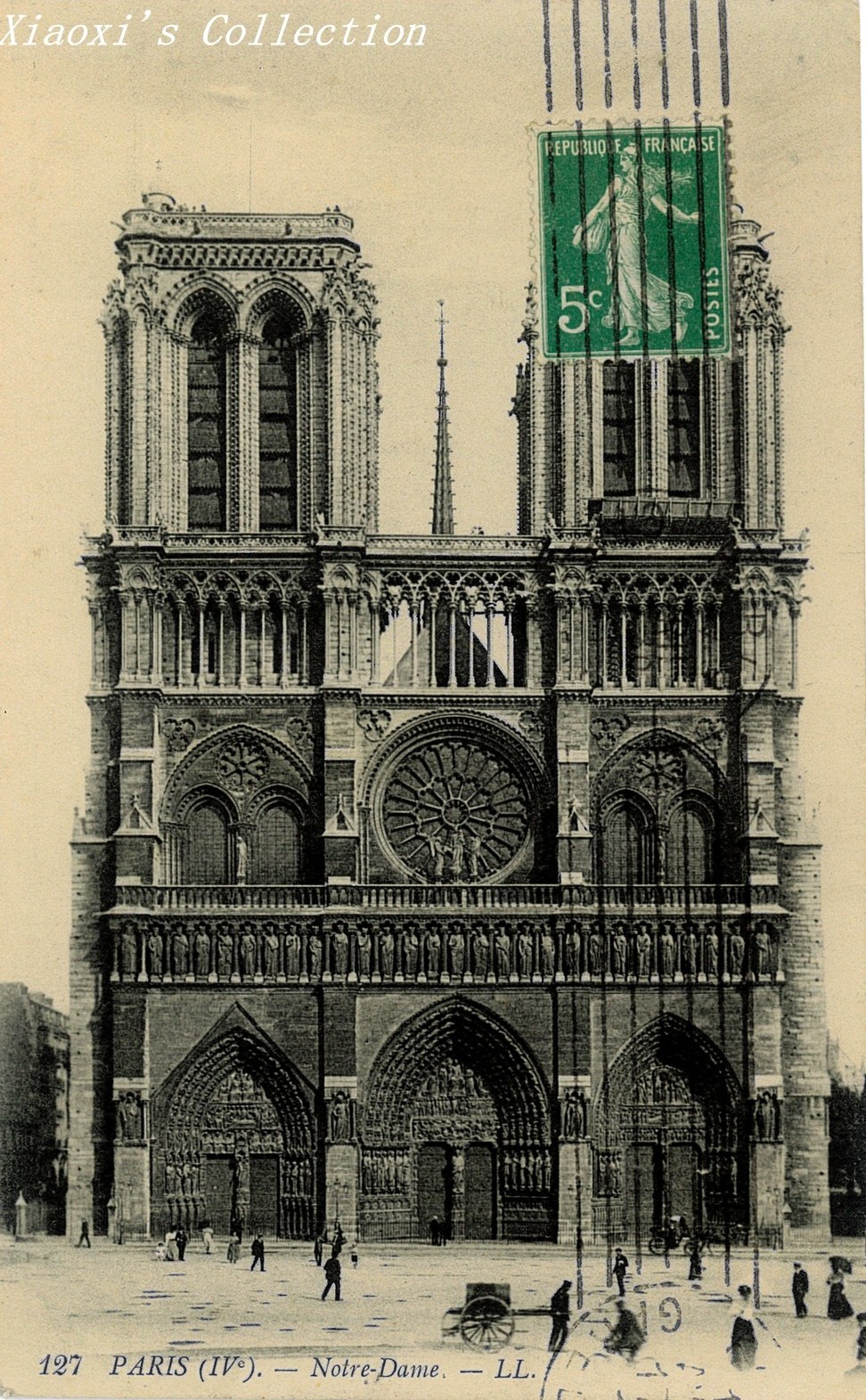 20世纪初巴黎圣母院明信片